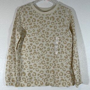 CAT & JACK ANIMAL PRINT LONG SLEEVE LIGHTWEIGHT GIRL’S SIZE XL (14/16) NEW